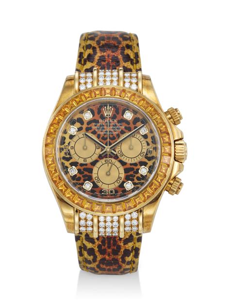 limited edition rolex daytona leopard 18 kt|elton john's leopard daytona.